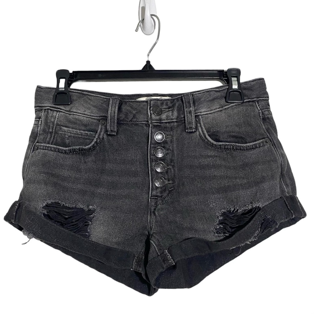 Free People Distressed Dark Wash Short Size‎ 24 Women